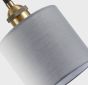 SE21-BR-10-BL3-SH2  MAGNUM BRONZE Grey Shade Pendant+ HOMELIGHTING 77-8734